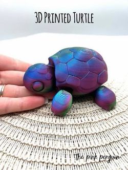 3D Printed Turtle Figurine