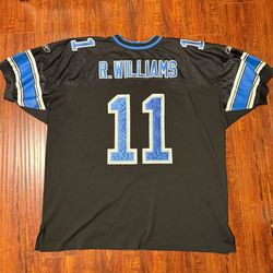 Roy Williams VTG Detroit Lions Reebok NFL Players Jersey Sz 56-2XL Preowned Read
