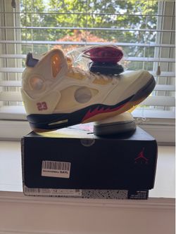 Jordan 5 Off-White Sail size 12