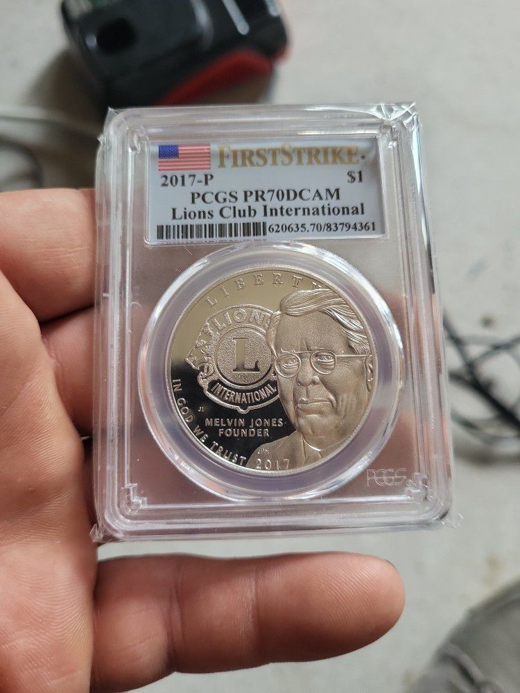 2017-P Lions Club International Commemorative Dollar PR70DCAM PCGS First Strike