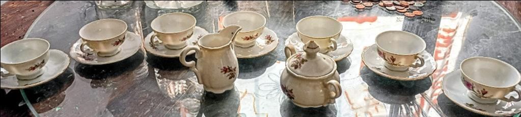 Vintage Floral Porcelain Tea Set