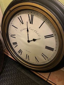 $15-Westminster Court Clock Co. Medium Wall Clock