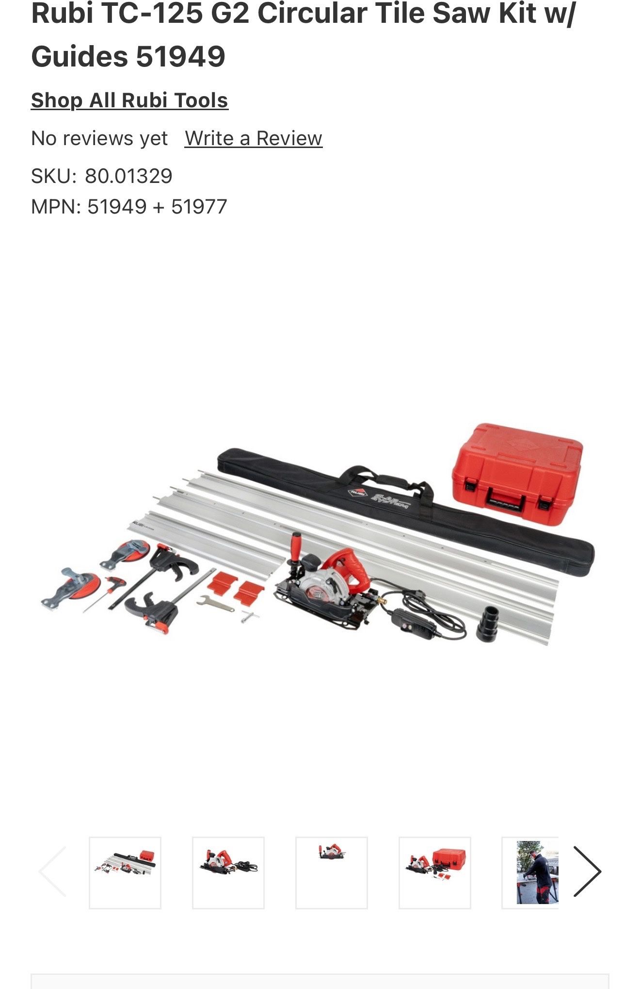  Tile Saw Kit 