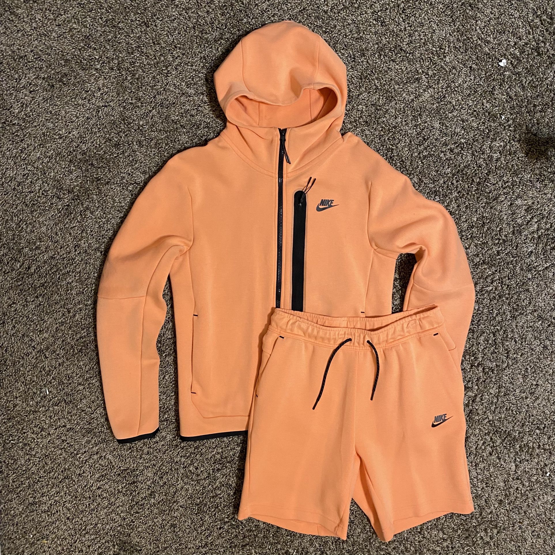 Nike Tech Fleece Set Peach Orange