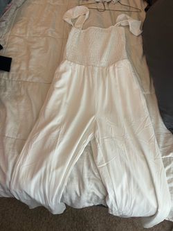 White pant suit