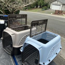 Small Dog Cat Rabbit Bunny Kennel Crate Carrier Like New 24" L by 14” W by 14” H $25 Each