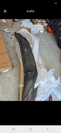 REAL CARBON FIBER SPOILER HI PERMORMANCE W BRACKETS AND CLAMPS HARDWARE 69' INCH