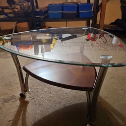 3 Glass Tables For Sale All Together 