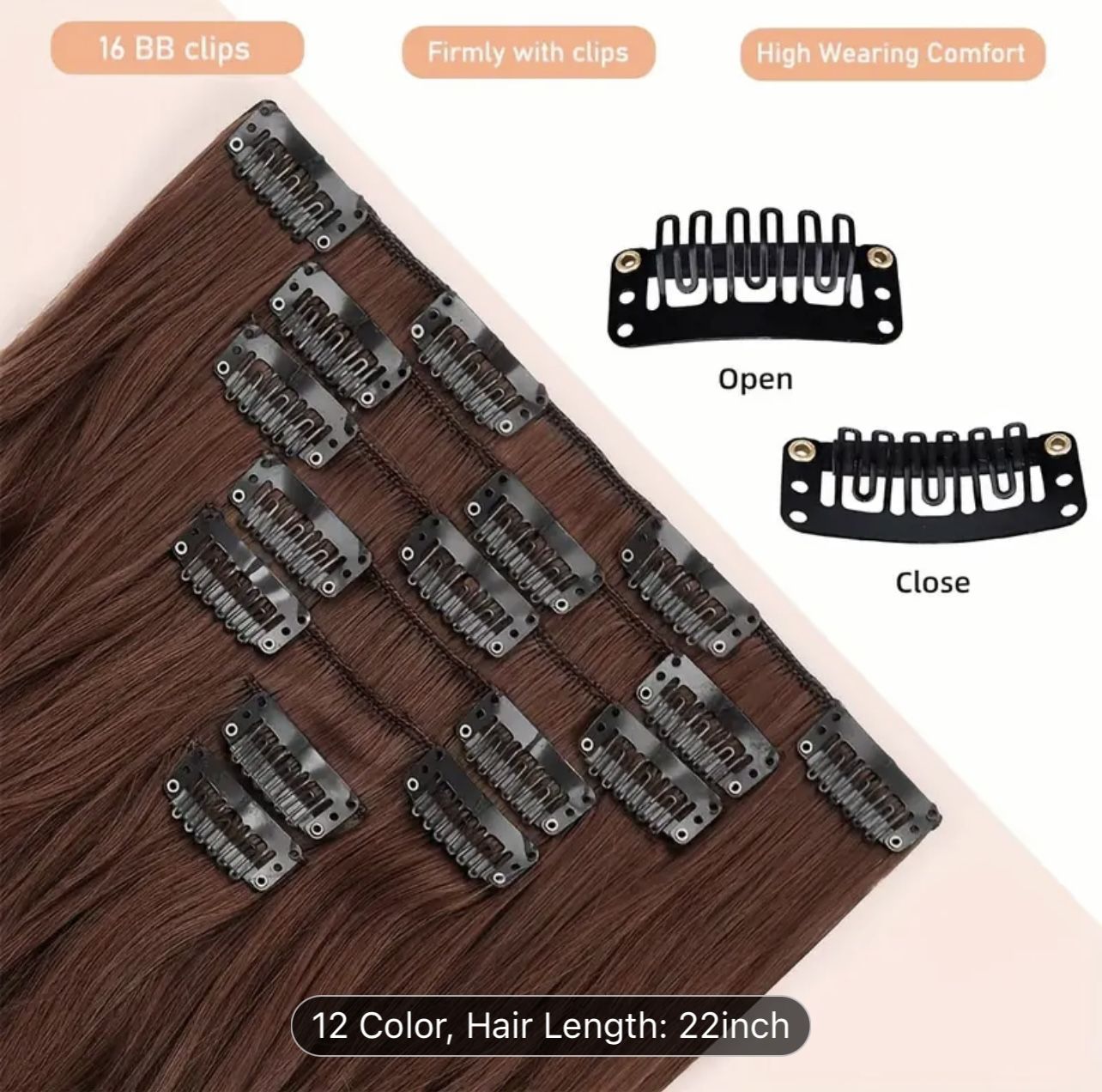 Clip In Hair Extentions 22inch