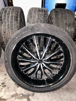 22 inch rims from suburban and 1 extra tire- $100- READ READ READ