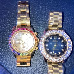 2 Gold Watches 