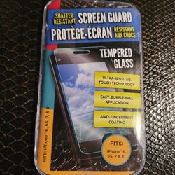 iPhone 6,7,8 Tempered Glass Screen Protector 