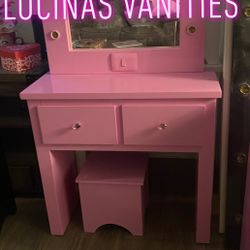 Pink Vanity Set For Little Girl Under 8 Ready For Pick Up 