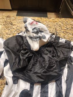 Scary Clown Halloween Costume with Mask