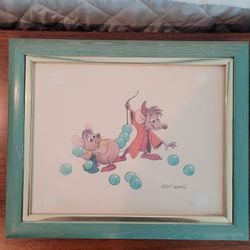 Disney Framed Animation Drawing 