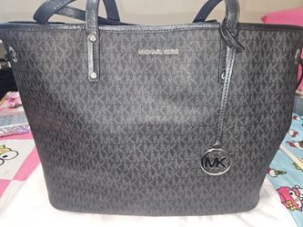 Mk Black Logo Tote Black Logo