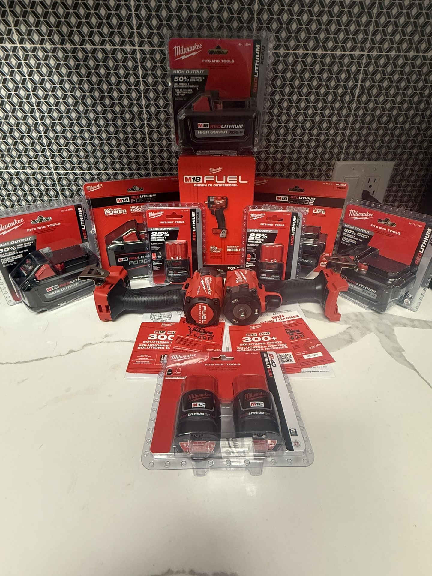 Milwaukees battery XC6.0/12.0 Forge Milwaukee battery 2 pack M12 1.5/CP2.5 single