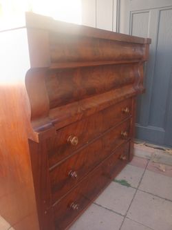 19th Century American Empire Chest Of Drawers