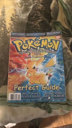 Pokemon red yellow blue official strategy guide book