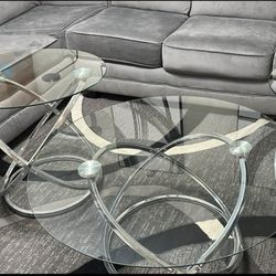 CHROME & Glass - SET OF 3 