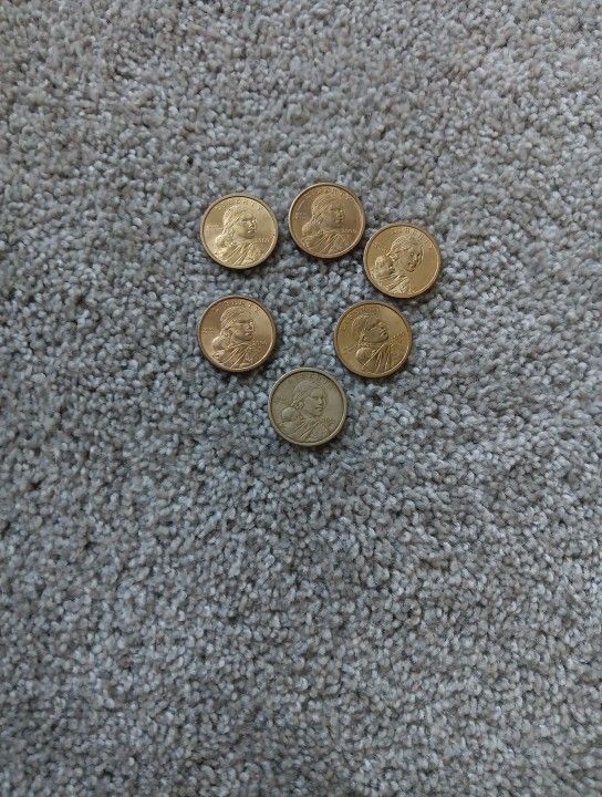 A Lot Of Sacagawea Dollar Coin