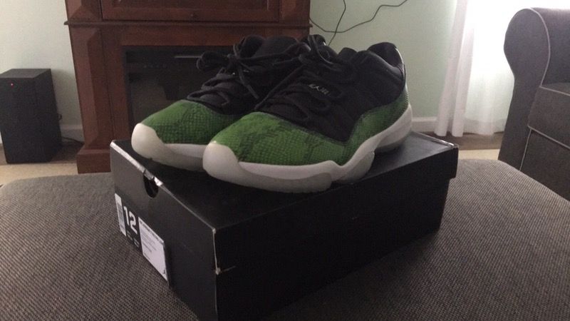 Jordan 11 low size 12 snakeskin