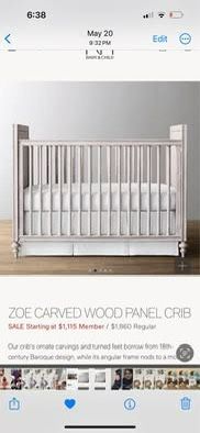 Crib Restoration Hardware (RH)