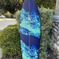 Wavestorm Fishtail SurfBoard  Foam 5'6" 