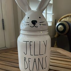 Rae Dunn Baby Jelly Beans Canister Bunny Topper
