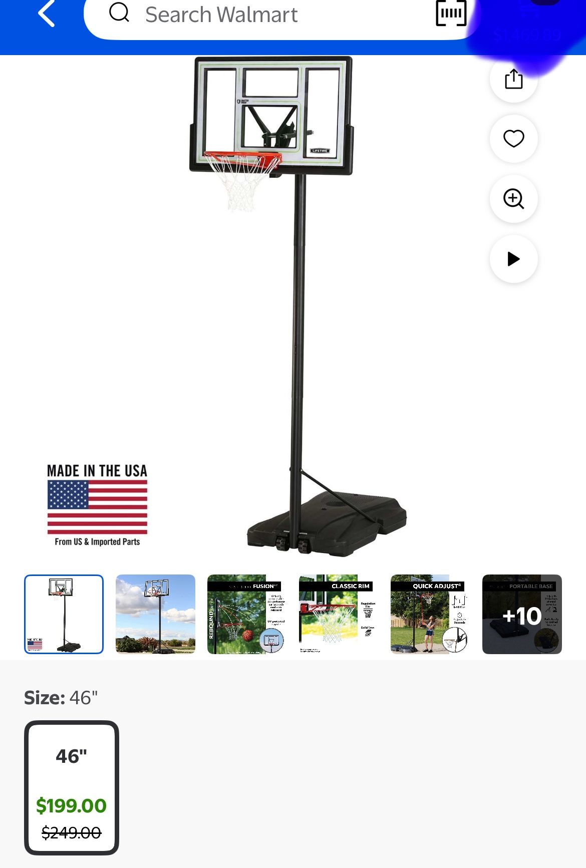 Used Basketball Hoop Good Condition