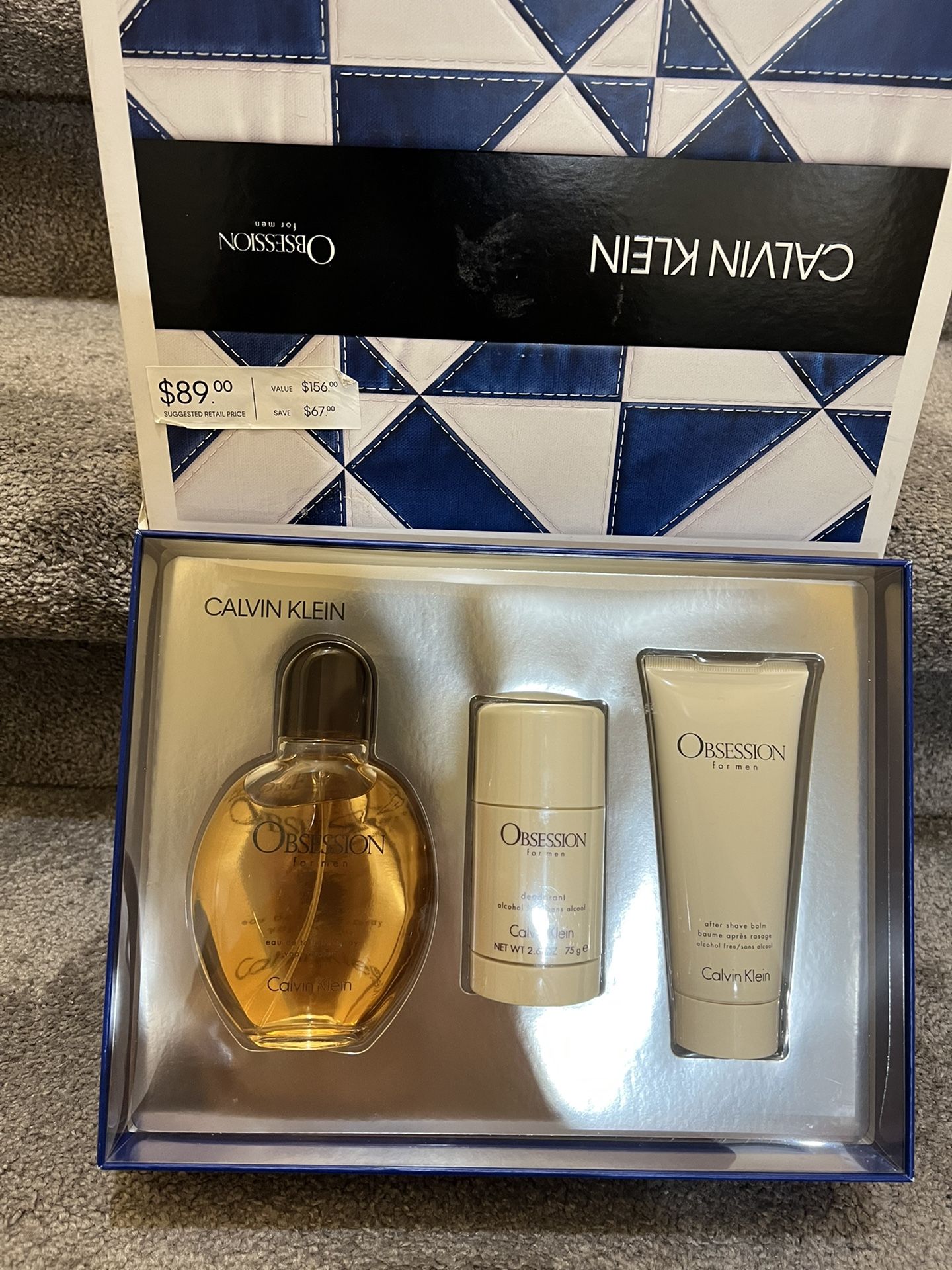 Calvin Klein Mens Obsession New Perfume Set $75 