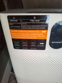 Morento HY4866 Air Purifier Advanced Double sided Air Intake
