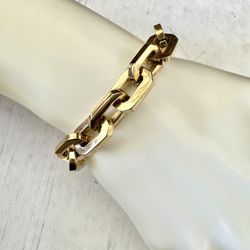 Gold Tone Link Bracelet 