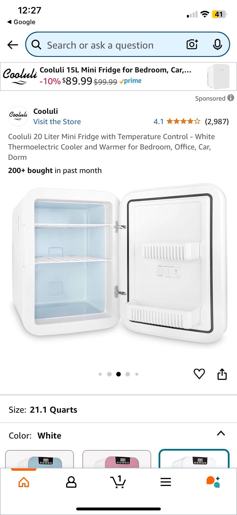Costway Insulated Fridge