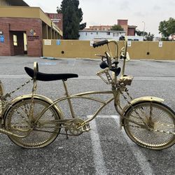Custom GOLD Lowrider Bike 