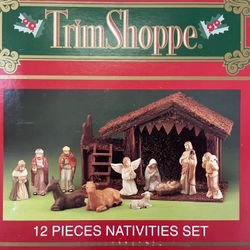 Vintage Nativity scene Christmas decoration 