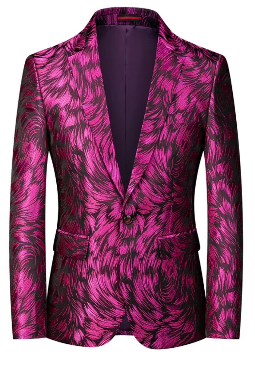 MOGU Mens Blazer Slim Fit Sport Coats for Daily Prom Party