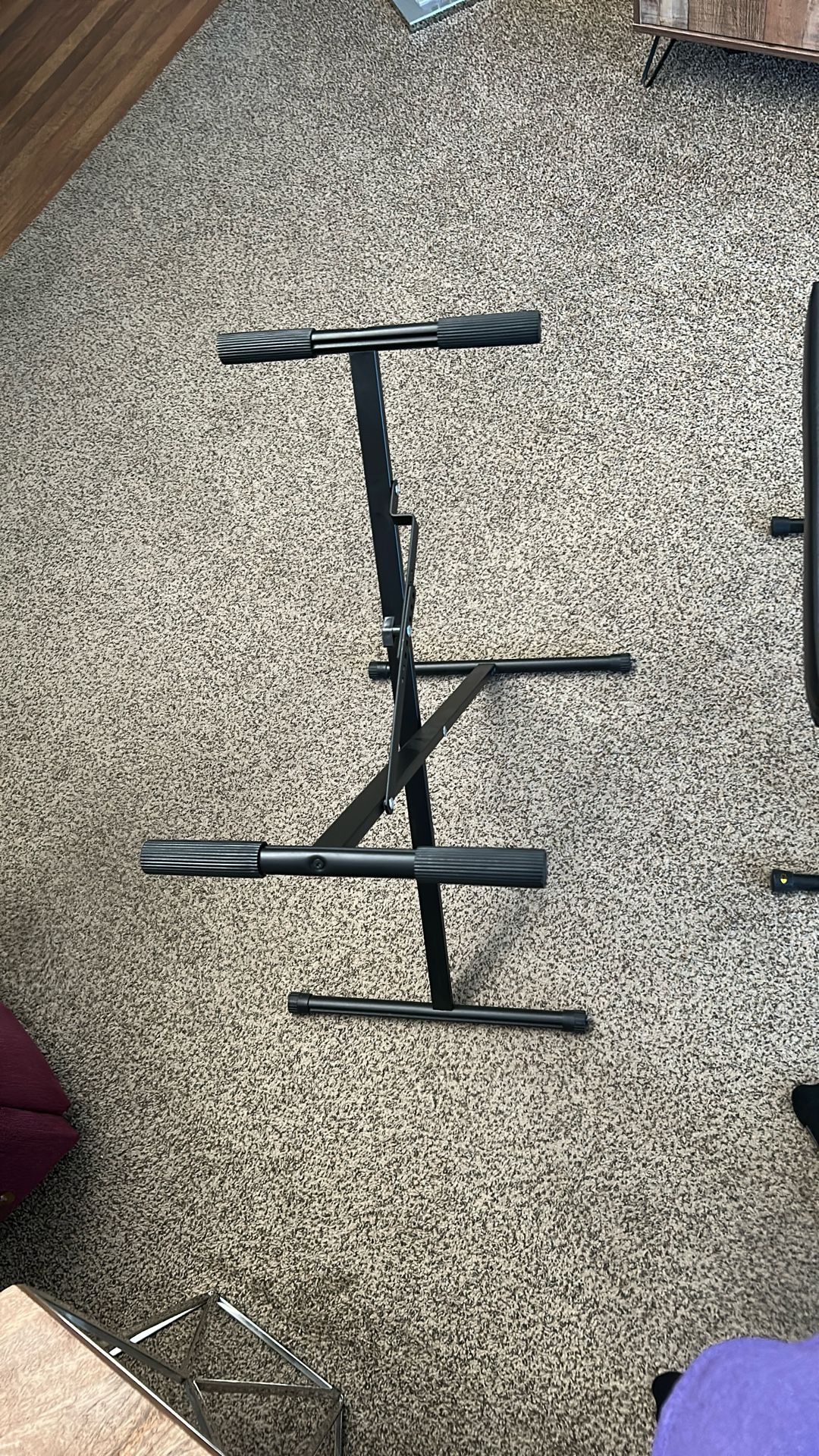 Electric Piano / Keyboard Adjustable Stand And Bench, Sustain Pedal, And Piano Music Sheet Book