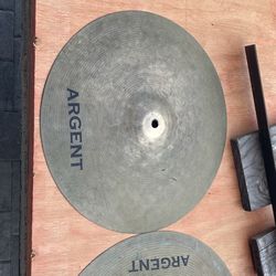 2 - 14” Argent Drum Symbol’s 