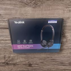 NIB Yealink UH37 Dual UC USB Wired Headset – Noise Cancelling – Microsoft Teams