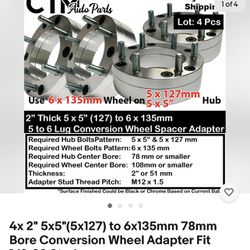 Jeep Wrangler Wheel Spacer Adapter 