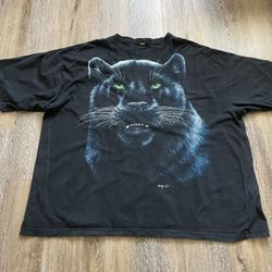 Vintage 1997 Bobby Gs Panther Animal Print T-shirt 