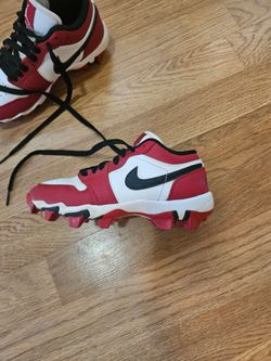 Jordan 1 low kids baseball shoes size 2y