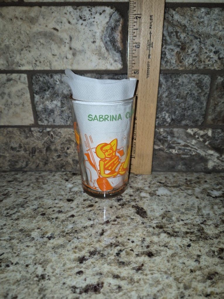Vintage 1971 Archie Comics Juice Glass, Sabrina