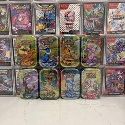 Pokemon Prismatic Evolutions Tins