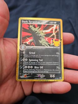 Dark Tyranitar Holo Pokémon Card 19/109