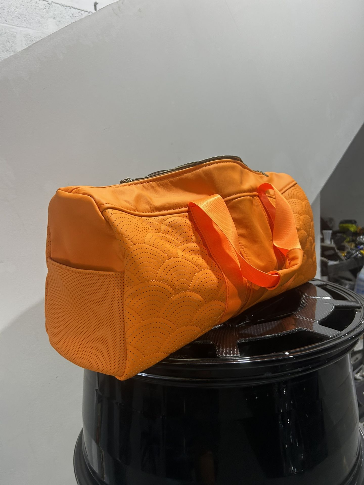 Travel Bag Hermes Color With Perforation