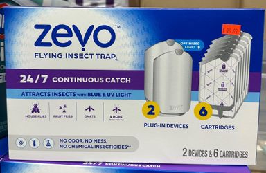Zevo Flying Insect Trap – 2 Devices & 6 Cartridges