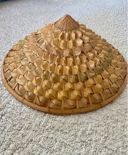 Vintage Conical Straw Summer Sun Hat
