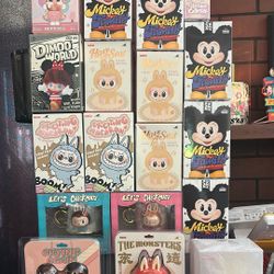 PopMart (Labubu, Crybaby, Dimoo World, Mickey Family)